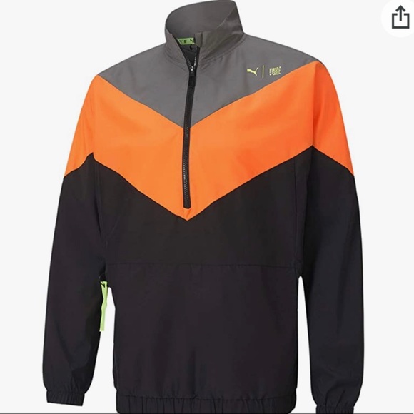 PUMA First Mile Train Woven 1/2 Zip Jacket Windcell Running Jacket Mens Size S - Picture 4 of 10